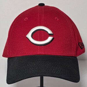 New Era Cincinnati Reds Black Red and White Adult Baseball Hat One Size Fits All